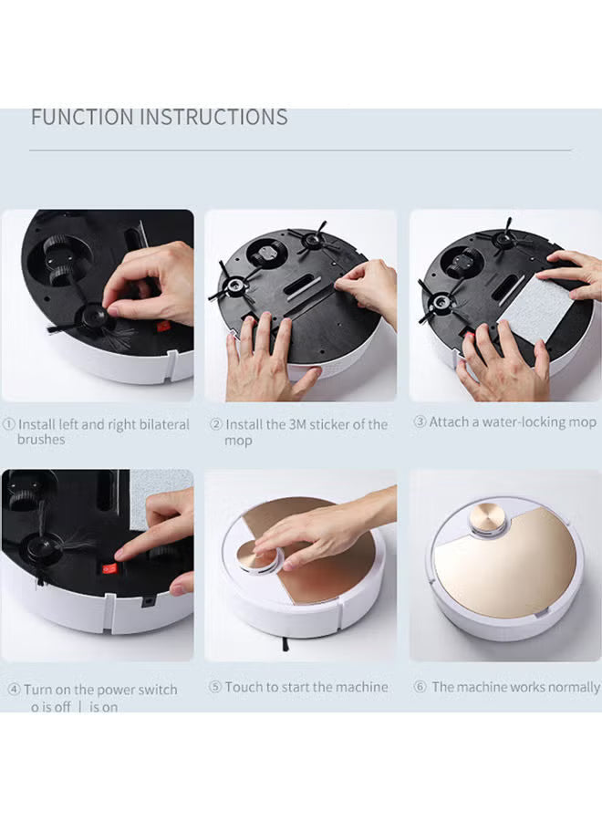 3-IN-1 Automatic Robot Vacuum Cleaner – مكنسة روبوت أوتوماتيكية 3 في 1